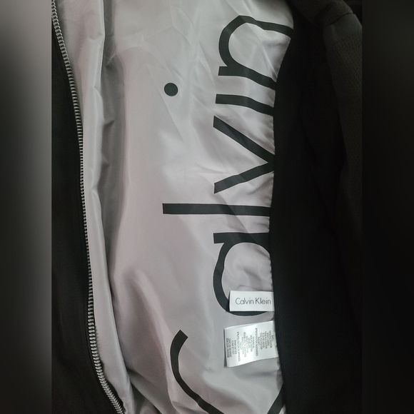 Calvin Klein Men's Black Bomber Jacket Large - Picture 4 of 4
